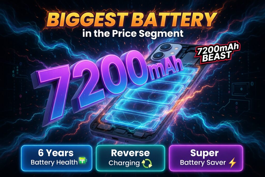 Vivo T5x 5G Phone: Battery