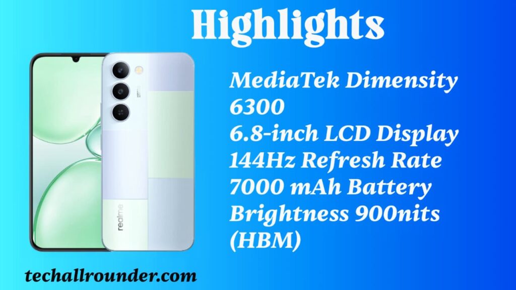 Realme P4 Lite 5G Highlights Key