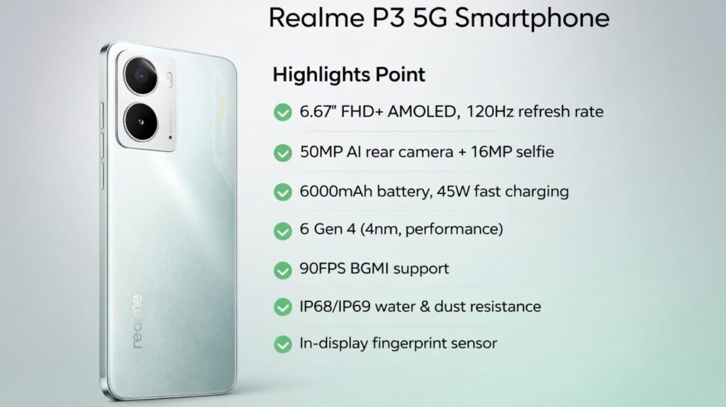 Realme P3 5G Highlights