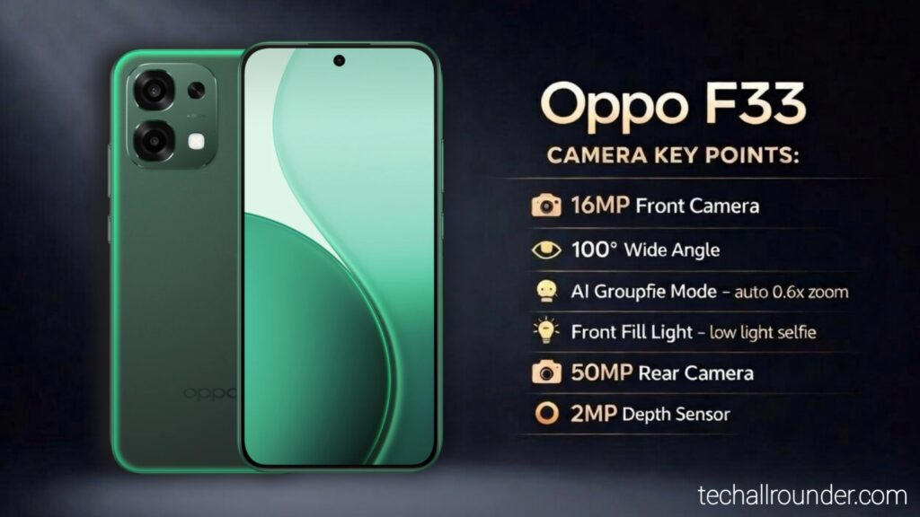 Oppo F33 Camera Features