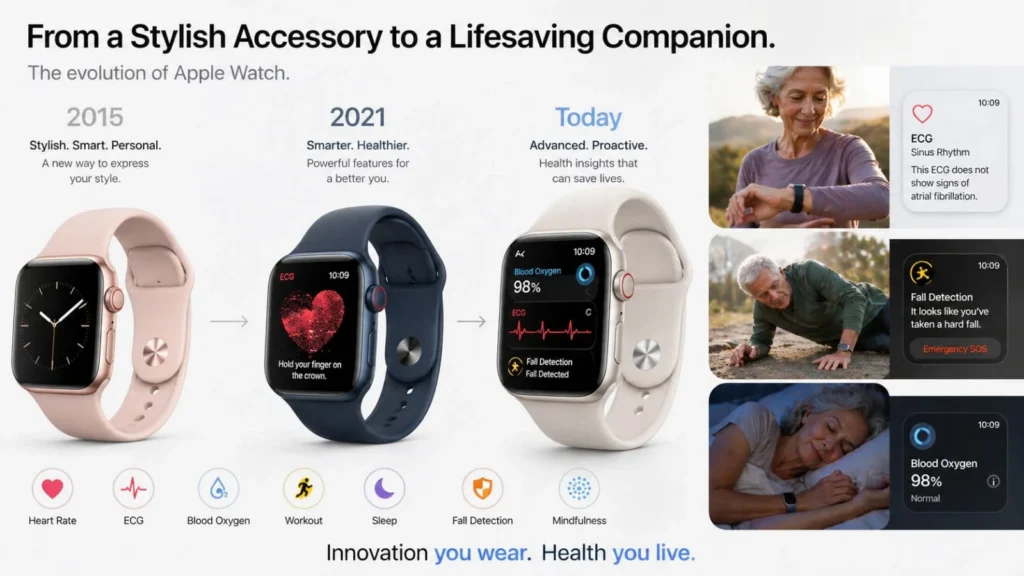 Apple Watch evolution from fashion gadget to health companion