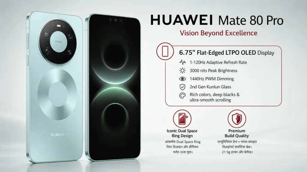 Huawei Mate 80 Pro display specifications