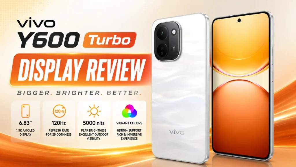 Vivo Y600 Turbo display with AMOLED 120Hz screen