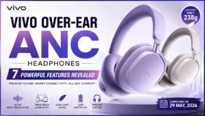 Vivo Over-Ear ANC Headphones with powerful premium wireless features