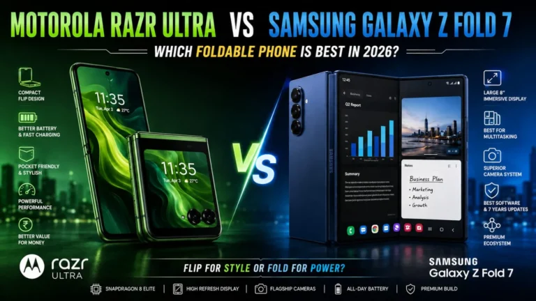 Motorola Razr Ultra vs Samsung Galaxy Z Fold 7: Who is best?