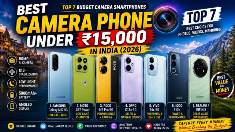 Best Camera Phone Under ₹15000 in India 2026: Ultimate Picks