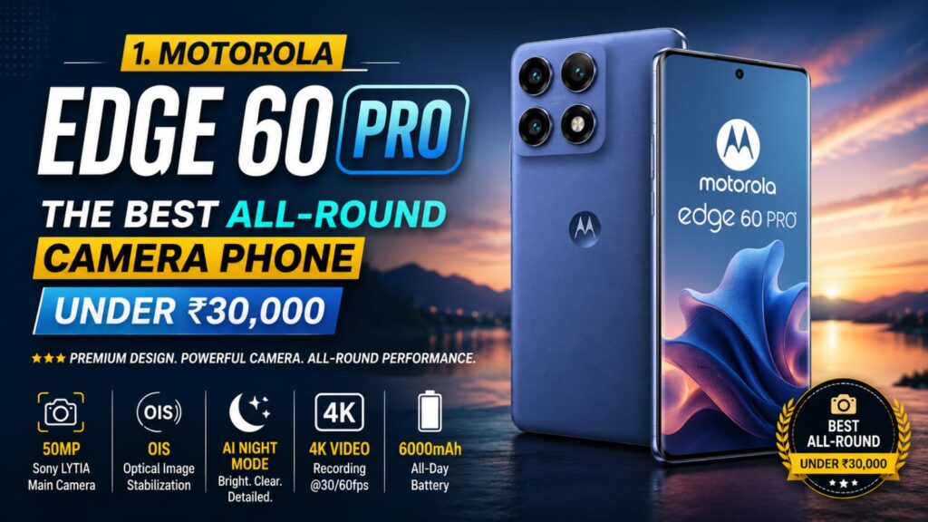 Best Camera Phones Under ₹30,000 in India 2026
