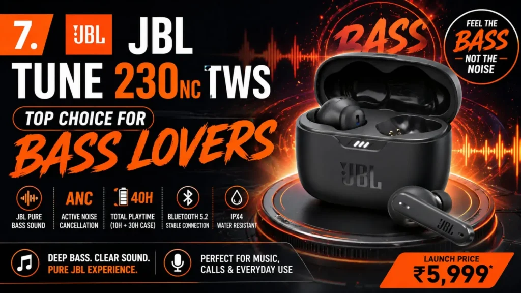 JBL Tune 230NC TWS bass earbuds