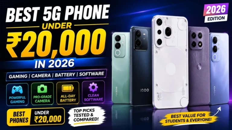 Best 5G phones under ₹20000 in 2026