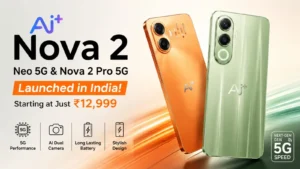 AI+ Nova 2 Neo 5G and Nova 2 Pro 5G launch poster