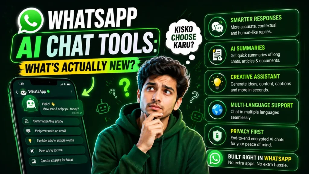 WhatsApp Latest Update 2026: AI chat tools
