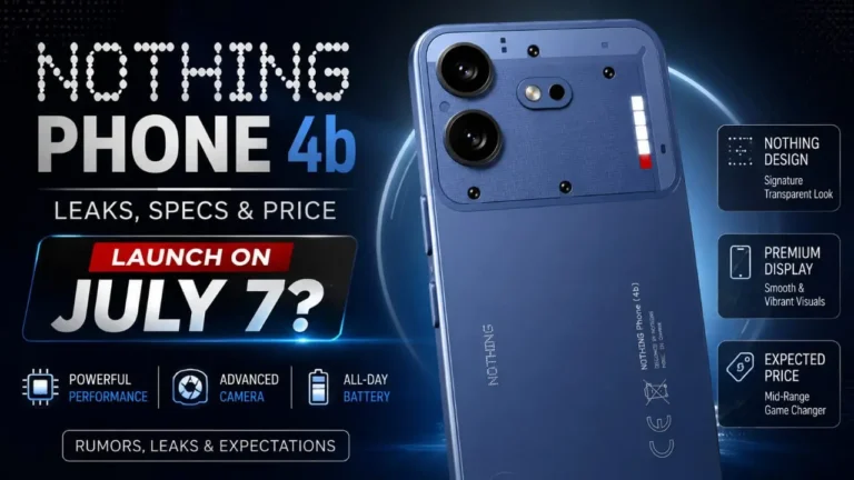 Nothing Phone 4B launch date, leaks, specs and price in India