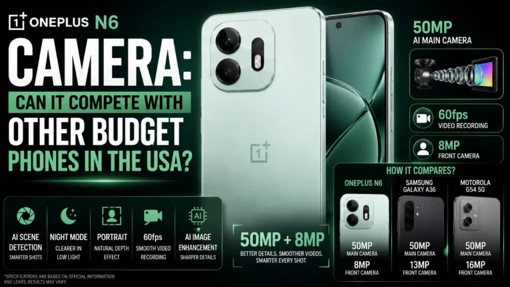 OnePlus N6 50MP rear camera setup for USA budget market