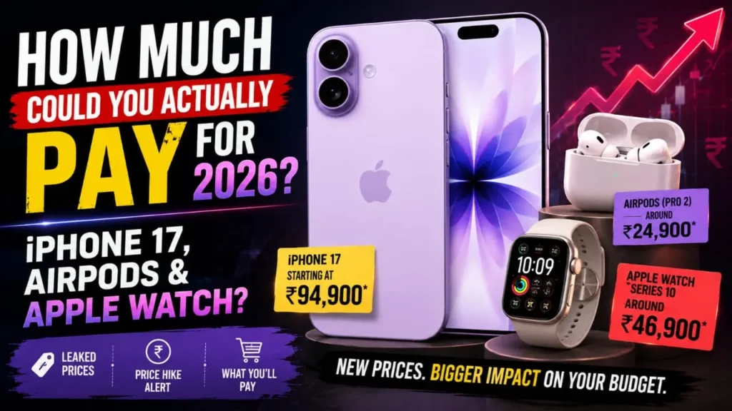 iPhone 17 AirPods Apple Watch actual price 2026