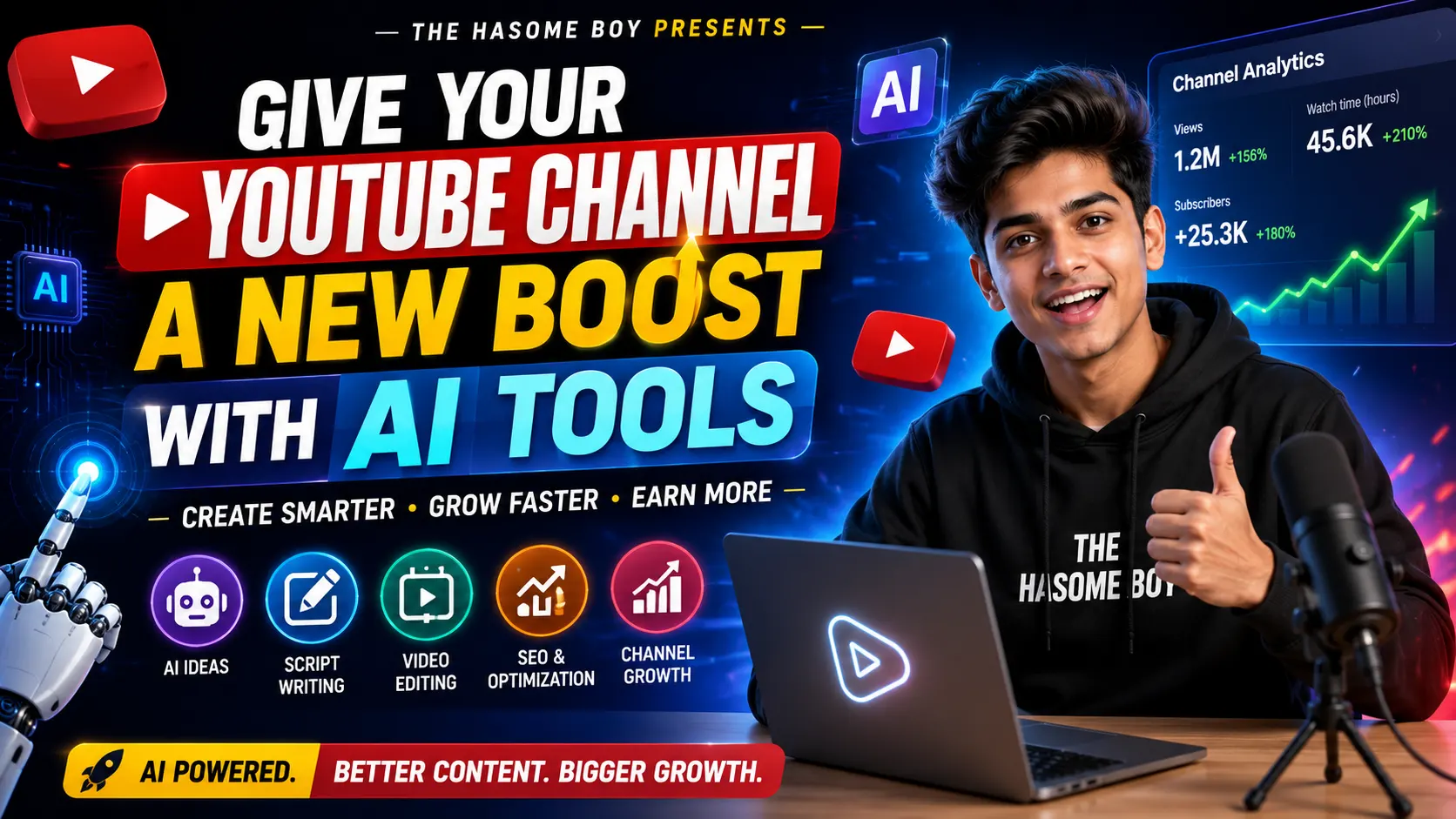 Best AI Tools for YouTubers to Grow Faster in 2026