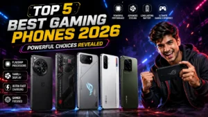 Top 5 best gaming phones 2026 featuring flagship gaming smartphones.