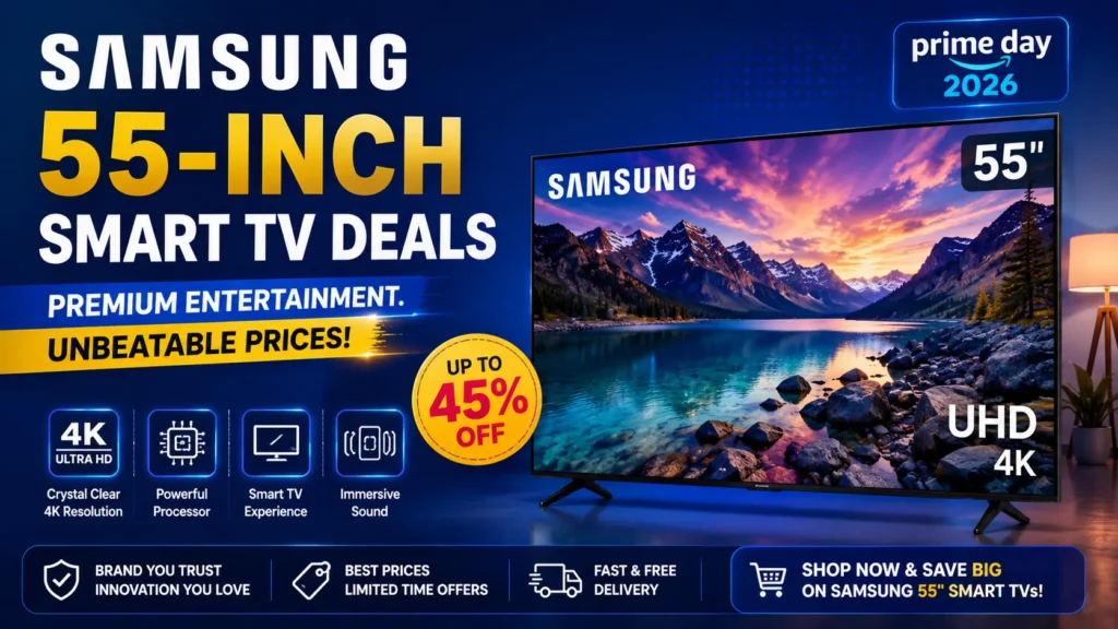 Samsung 55-inch smart TV deals with exciting Prime Day discounts