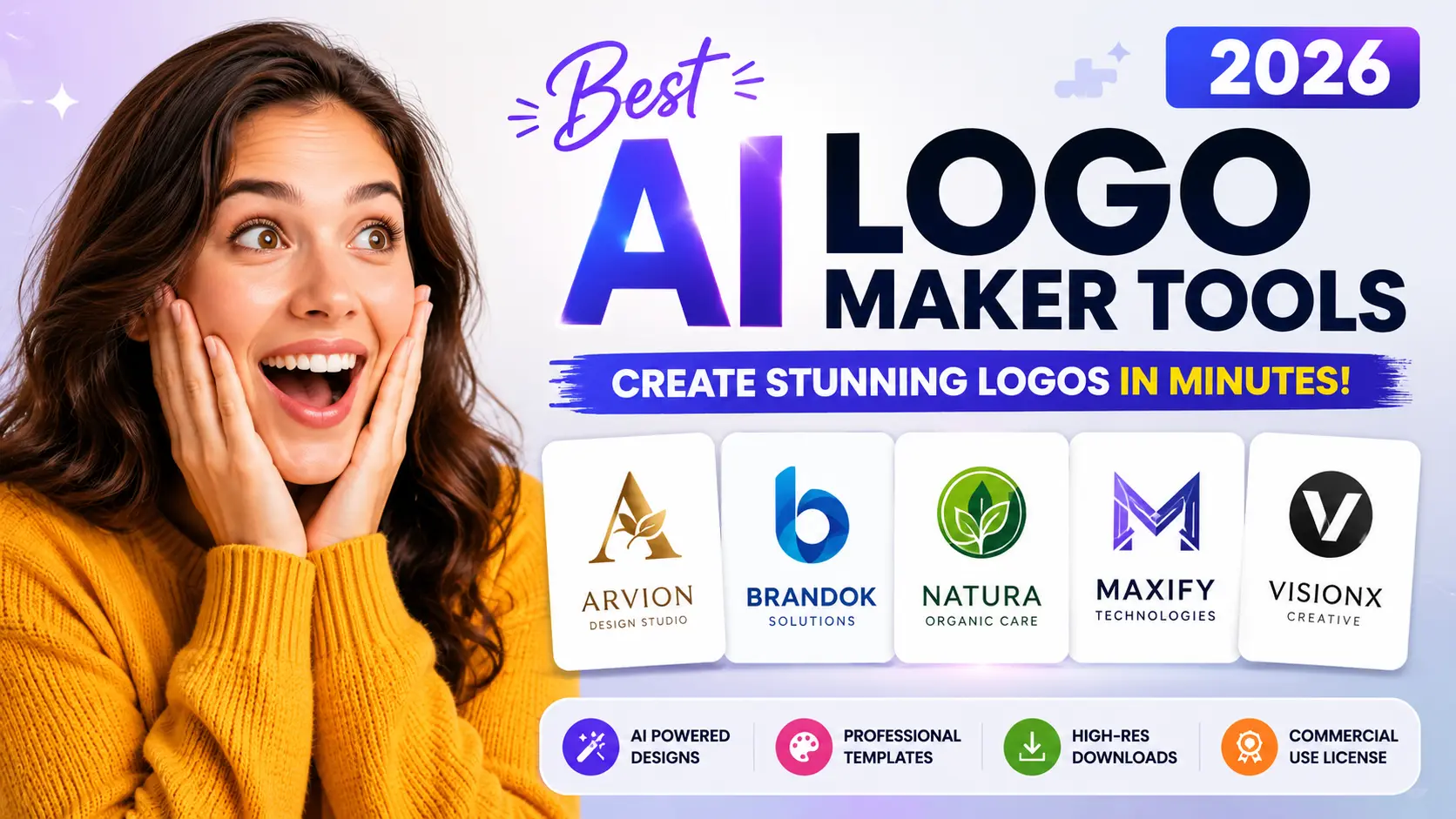 Best AI logo maker tools creating modern business logos in 2026