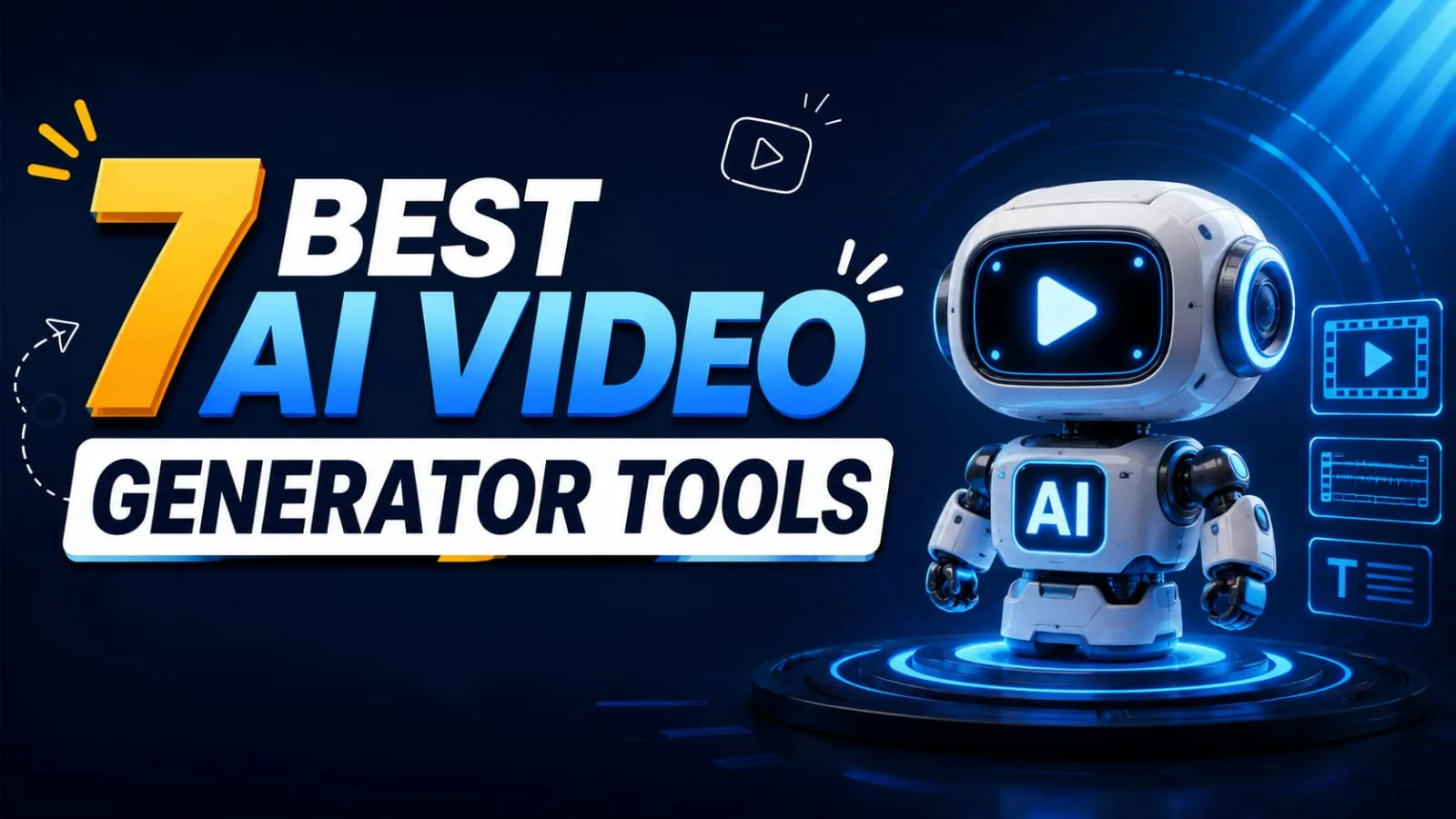 7 Best AI Video Generator Tools for YouTube & Social media