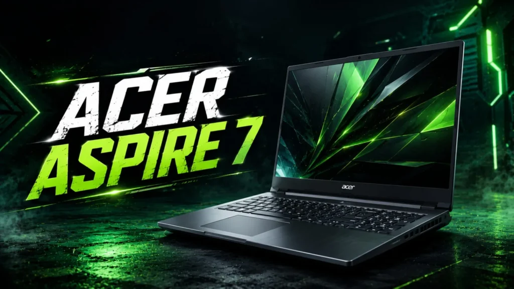 Acer Aspire 7 gaming laptop for students with RTX graphics