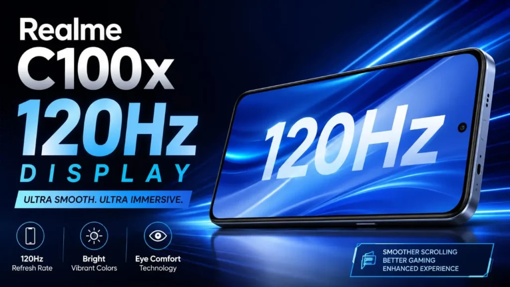 Realme C100x offers smooth 120Hz display experience