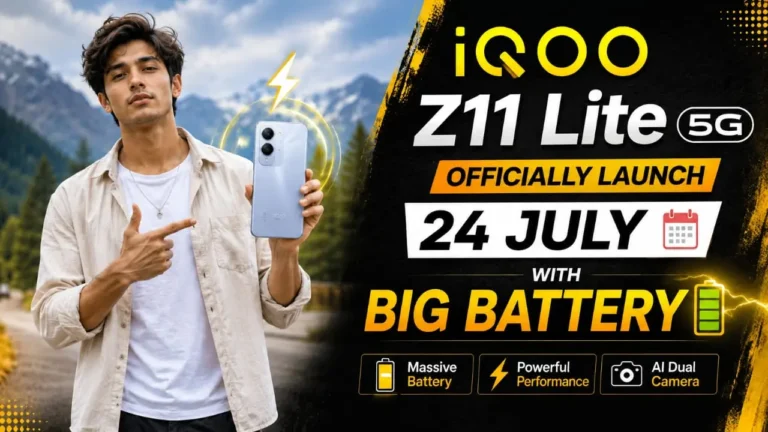 iQOO Z11 Lite 5G official launch poster India