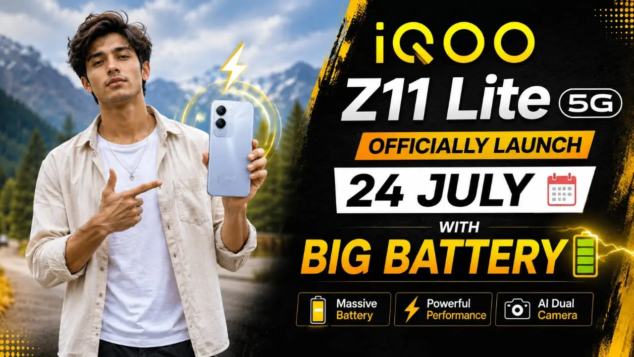 iQOO Z11 Lite 5G official launch poster India