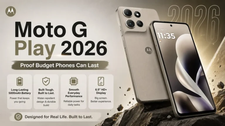 Moto G Play 2026 long battery life affordable smartphone