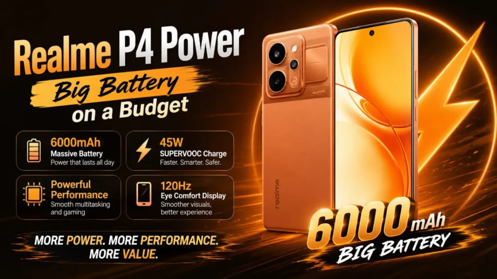 Realme P4 Power 10001mAh battery budget smartphone review