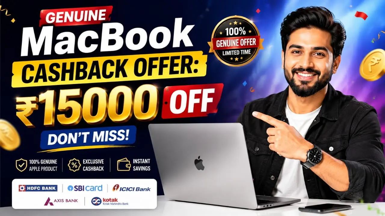 MacBook Cashback Offer ₹15000 discount