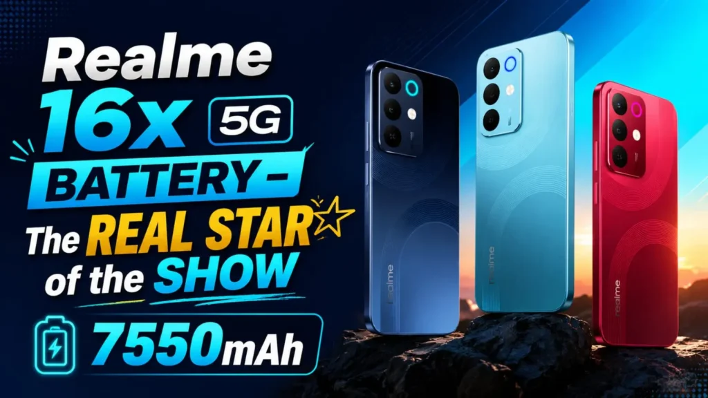 Realme 16x 5G battery the real star of the show