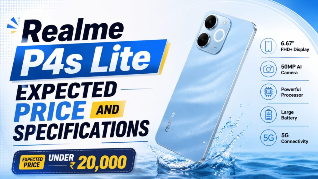 Realme P4s Lite expected specifications and price