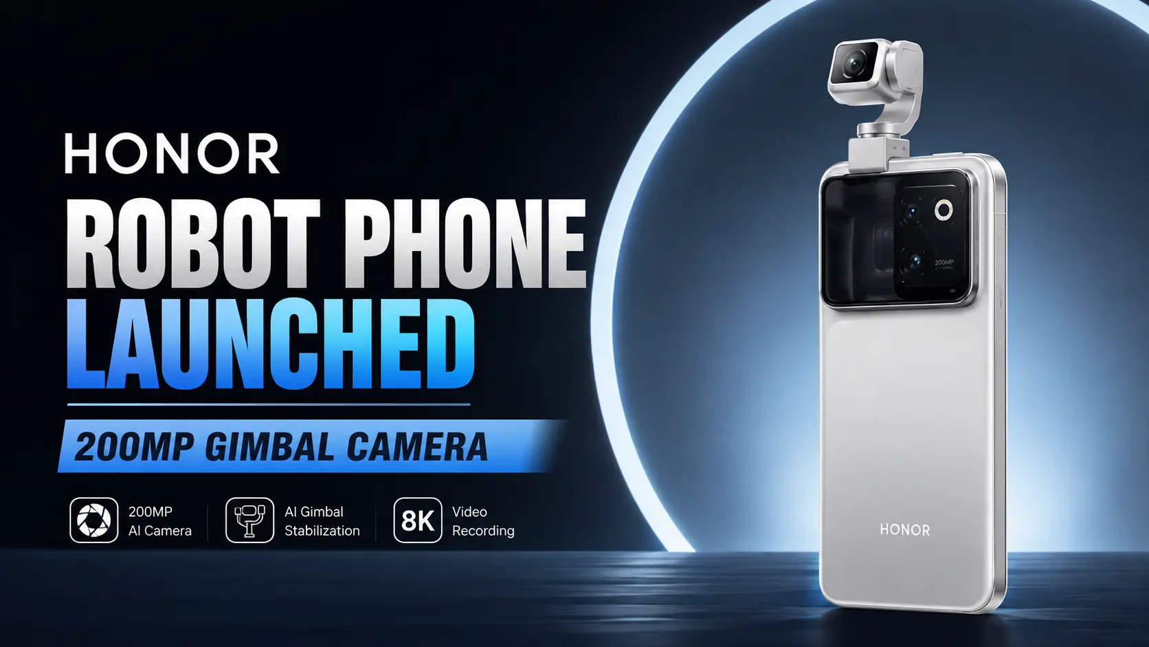 HONOR Robot Phone with 200MP gimbal camera