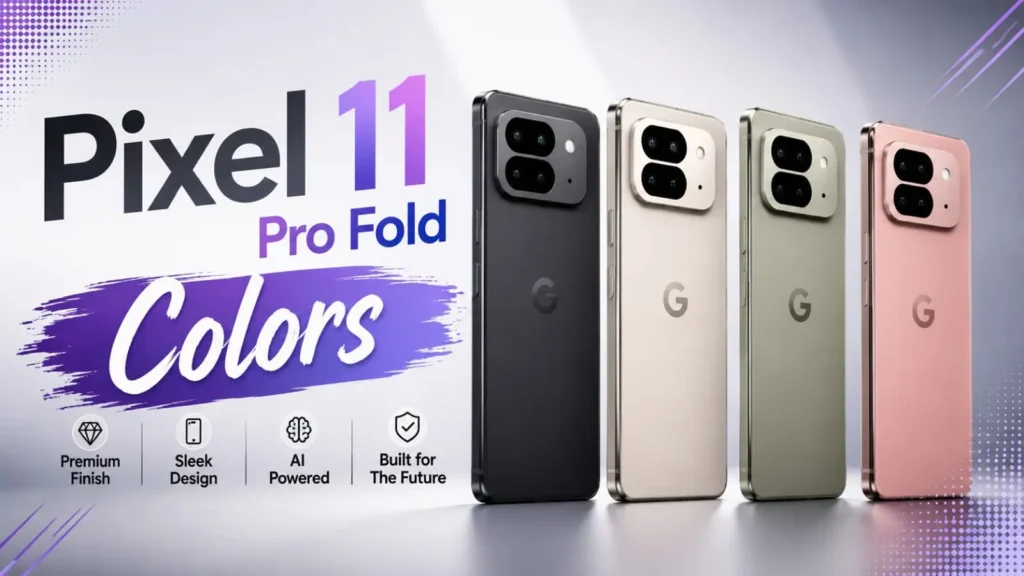 Google Pixel 11 Pro Fold color options