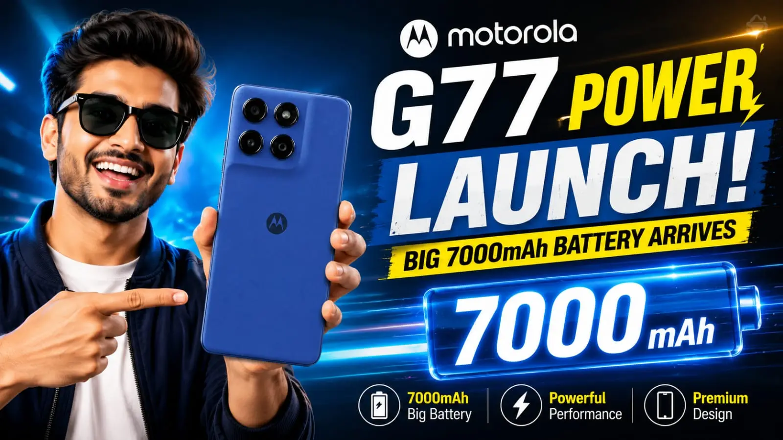 Motorola G77 Power launch massive 7000mAh battery