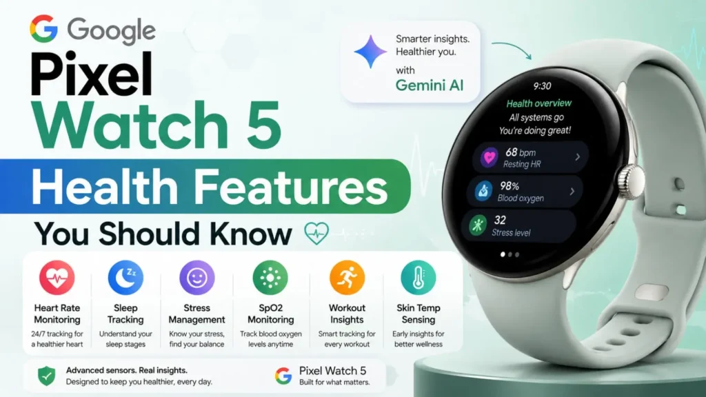 Google Pixel Watch 5 health features you should know