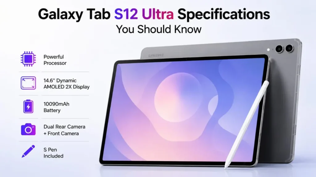 Galaxy Tab S12 Ultra full specifications list