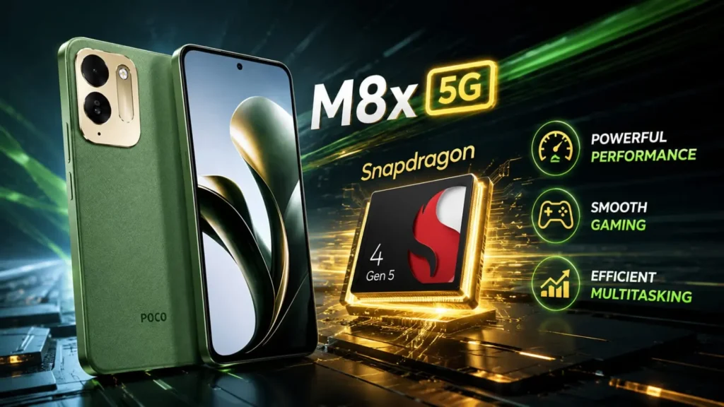 POCO M8x 5G Snapdragon 4 Gen 5 chipset performance