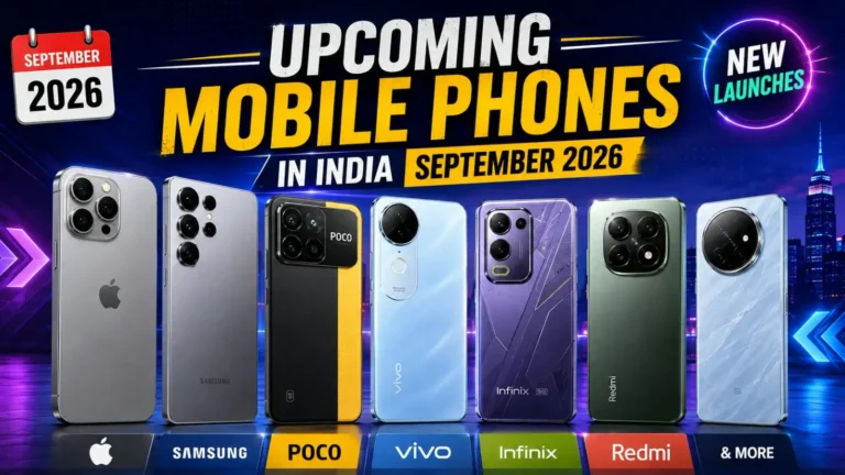 Upcoming mobile phones India September 2026 specs price battery