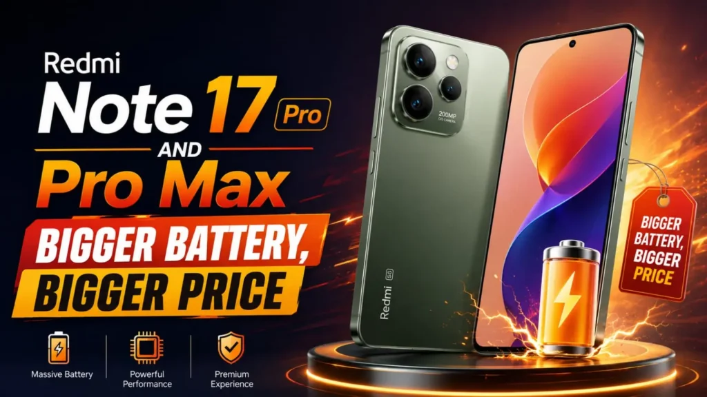 Redmi Note 17 Pro Pro Max bigger battery price