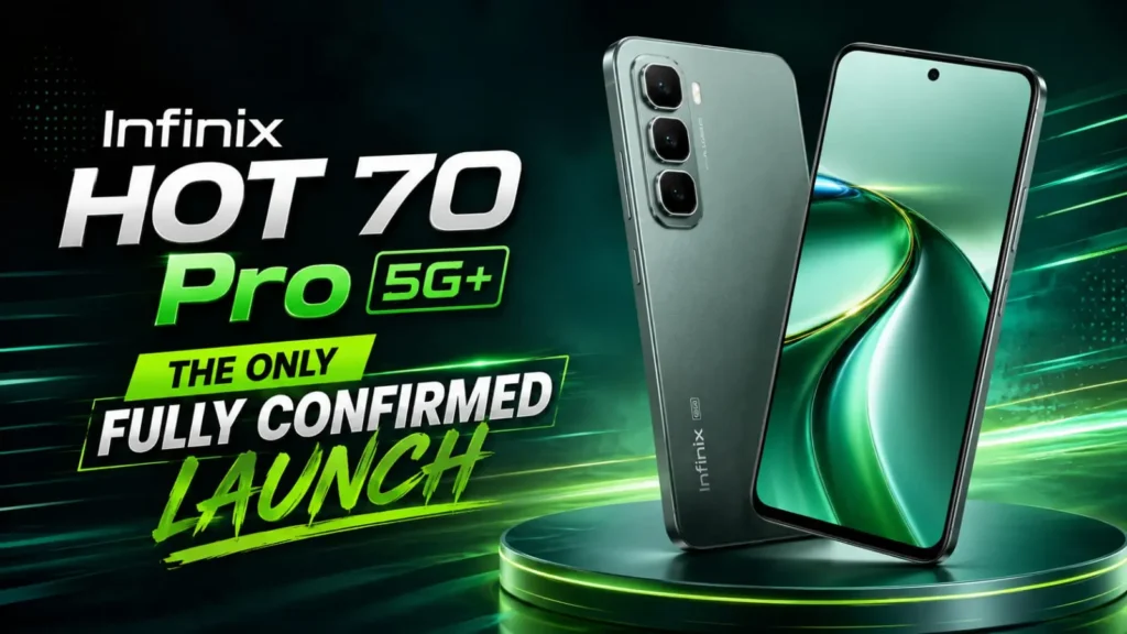 Infinix Hot 70 Pro 5G+ confirmed launch
