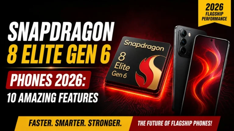 Snapdragon 8 Elite Gen 6 phones 2026 features