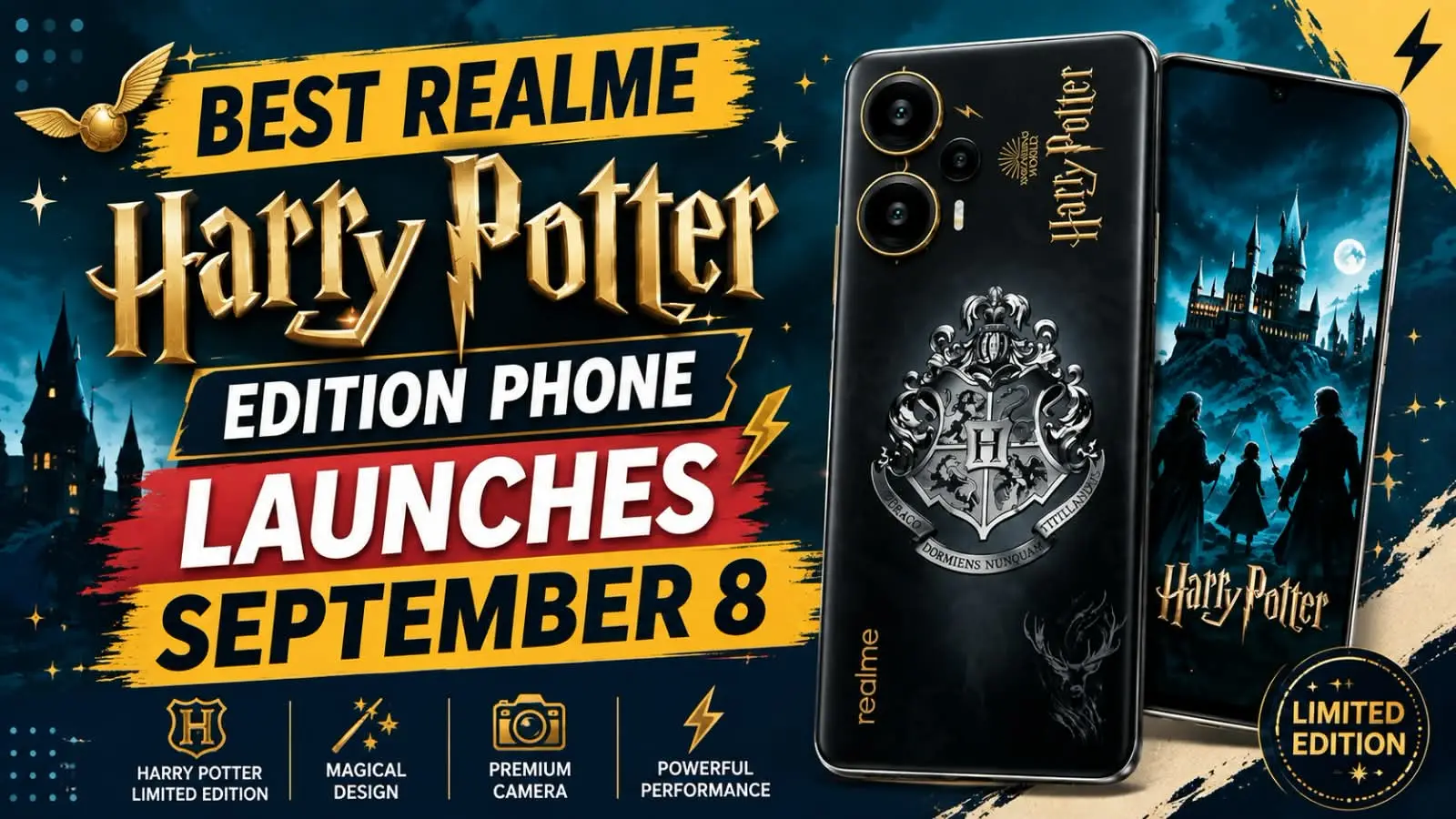 Realme Harry Potter Edition Phone launching September 8
