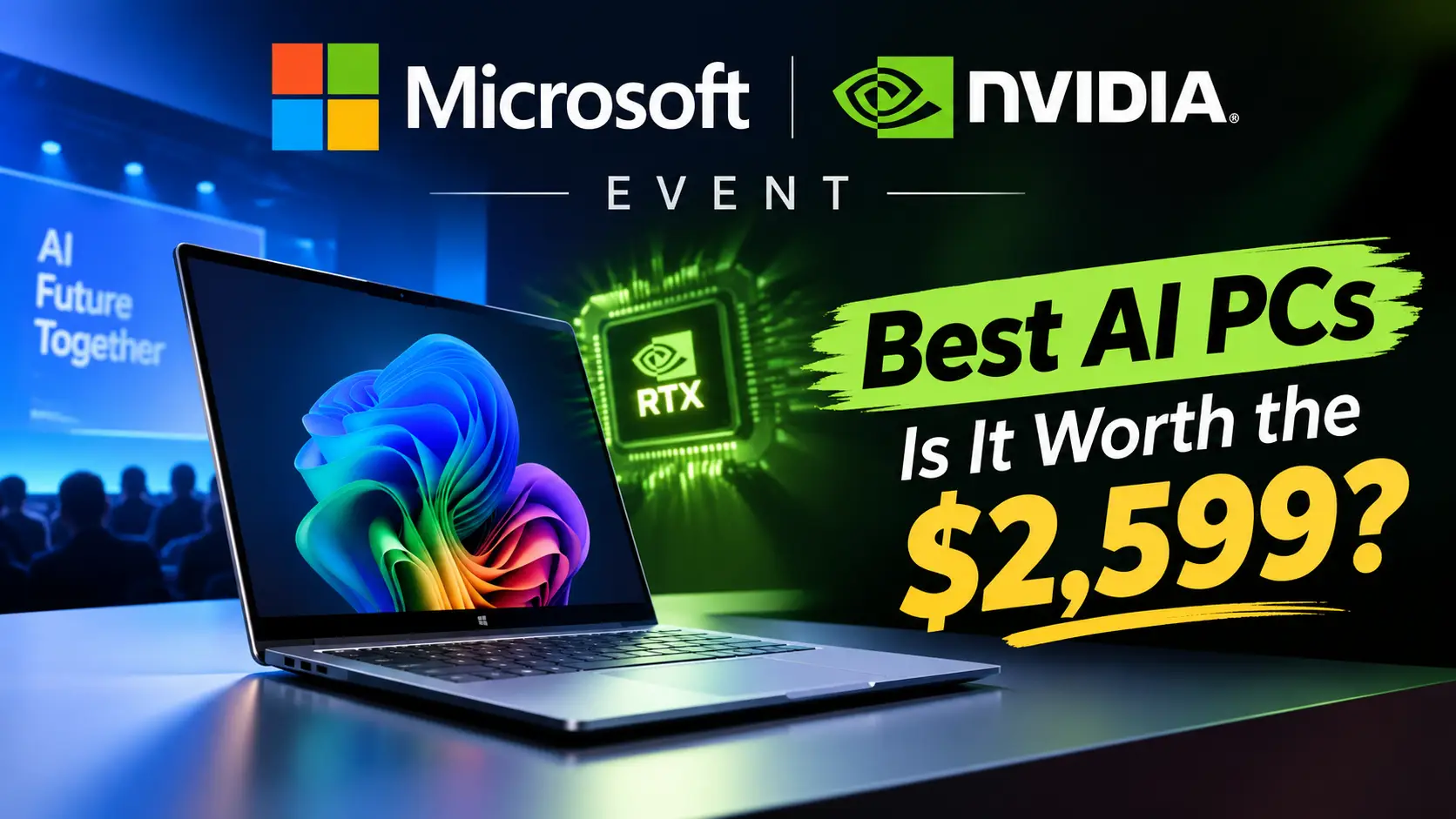 Microsoft NVIDIA Event AI PCs and $2,599 laptop