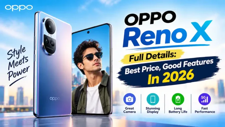 OPPO Reno X smartphone showing display, camera, and design in 2026