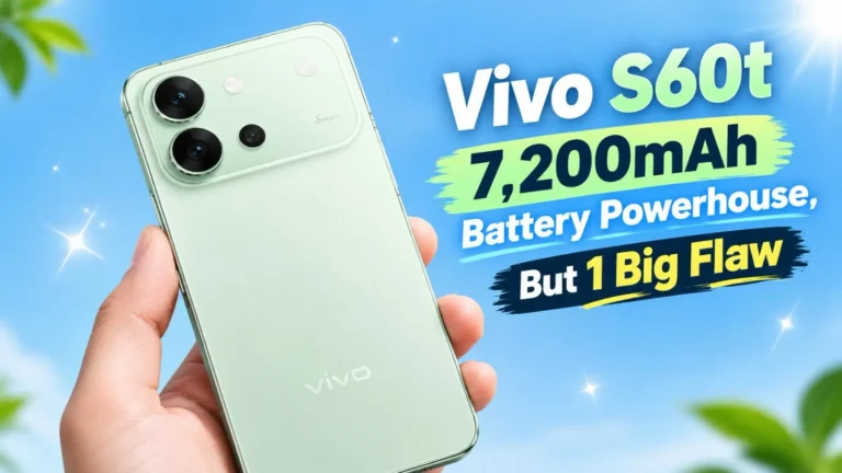 Vivo S60t with a massive 7,200mAh battery and one major drawback.