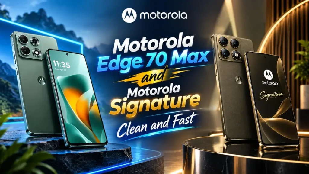 Motorola Edge 70 Max and Signature phones