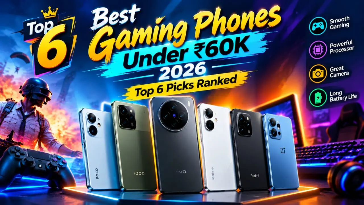 Best gaming phones under ₹60K in 2026