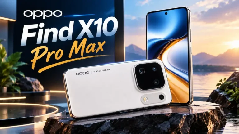 OPPO Find X10 Pro Max camera phone with premium design.